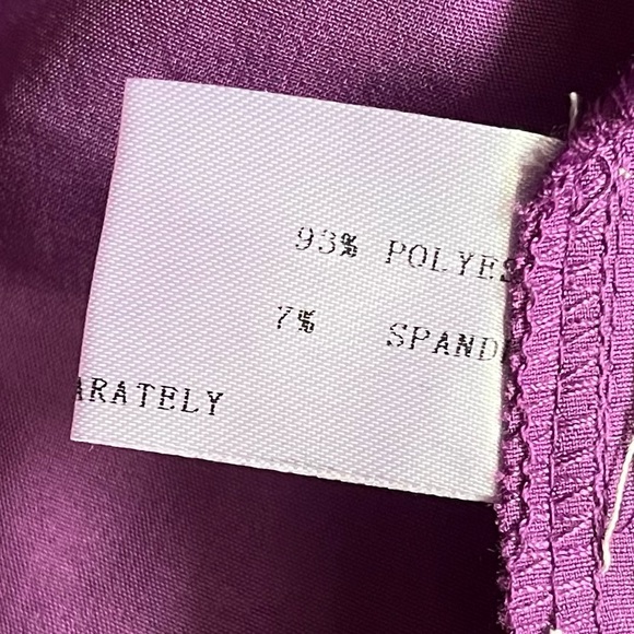 Back to Basic Couture Long Sleeve Purple Button Down Dress Shirt, NWOT - Picture 8 of 12